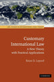 Book cover of: Customary International Law. By: Brian D. Lepard