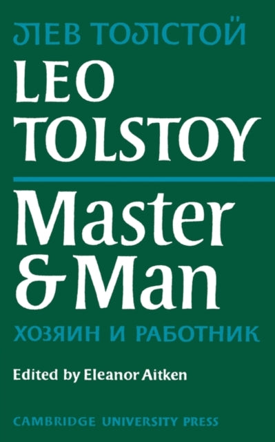 Book cover of: Master and Man. By: Лев Толстой