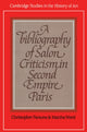 Book cover of: Bibliography of Salon Criticism in Second Empire Paris. By: Christopher Parsons