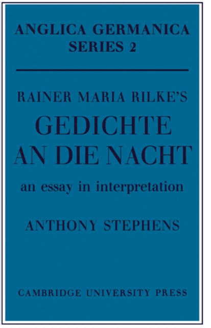 Book cover of: Rainer Maria Rilke's 'Gedichte An Die Nacht'