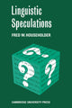 Book cover of: Linguistic Speculations. By: Fred W. Householder