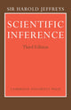 Book cover of: Scientific Inference. By: Harold Jeffreys