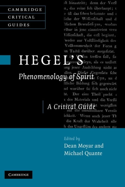 Book cover of: Hegel's Phenomenology of Spirit. By: Dean Moyar