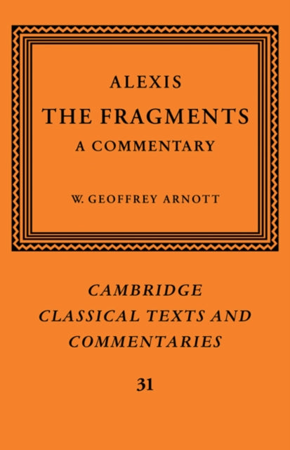 Book cover of: Alexis: The Fragments. By: Alexis