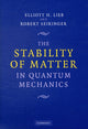 Book cover of: Stability of Matter in Quantum Mechanics. By: Elliott H. Lieb