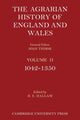 Book cover of: Agrarian History of England and Wales: Volume 2, 1042–1350