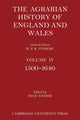 Book cover of: Agrarian History of England and Wales: Volume 4, 1500–1640