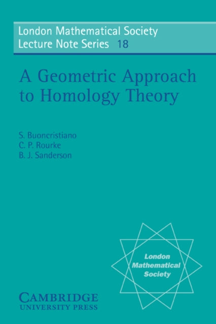 Book cover of: Geometric Approach to Homology Theory