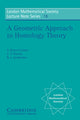 Book cover of: Geometric Approach to Homology Theory