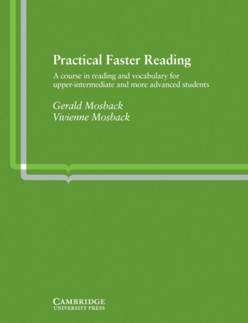 Book cover of: Practical Faster Reading. By: Gerald Mosback