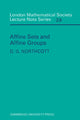 Book cover of: Affine Sets and Affine Groups