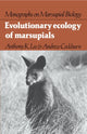 Book cover of: Evolutionary Ecology of Marsupials