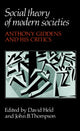 Book cover of: Social Theory of Modern Societies