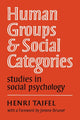 Book cover of: Human Groups and Social Categories
