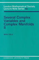 Book cover of: Several Complex Variables and Complex Manifolds II