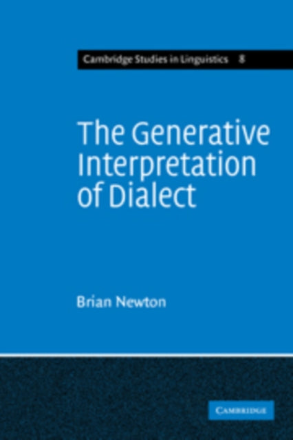 Book cover of: Generative Interpretation of Dialect. By: Brian Newton