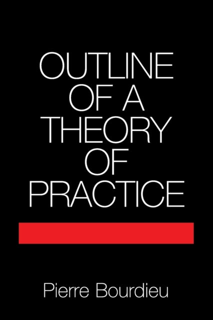 Book cover of: Outline of a Theory of Practice