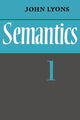 Book cover of: Semantics: Volume 1