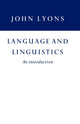 Book cover of: Language and Linguistics