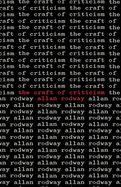 Book cover of: Craft of Criticism