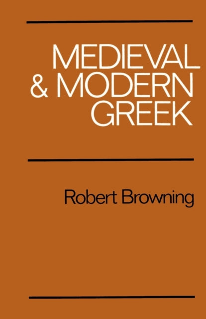 Book cover of: Medieval and Modern Greek