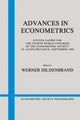 Book cover of: Advances in Econometrics. By: Werner Hildenbrand