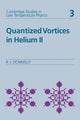 Book cover of: Quantized Vortices in Helium II