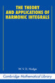 Book cover of: Theory and Applications of Harmonic Integrals