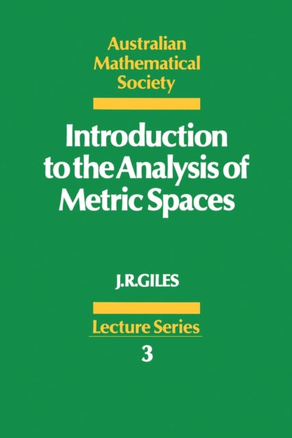 Book cover of: Introduction to the Analysis of Metric Spaces