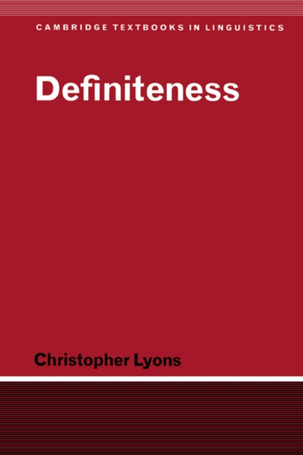 Book cover of: Definiteness
