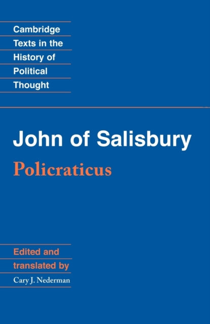 Book cover of: John of Salisbury: Policraticus