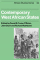 Book cover of: Contemporary West African States