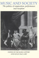 Book cover of: Music and Society