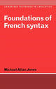 Book cover of: Foundations of French Syntax