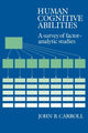 Book cover of: Human Cognitive Abilities