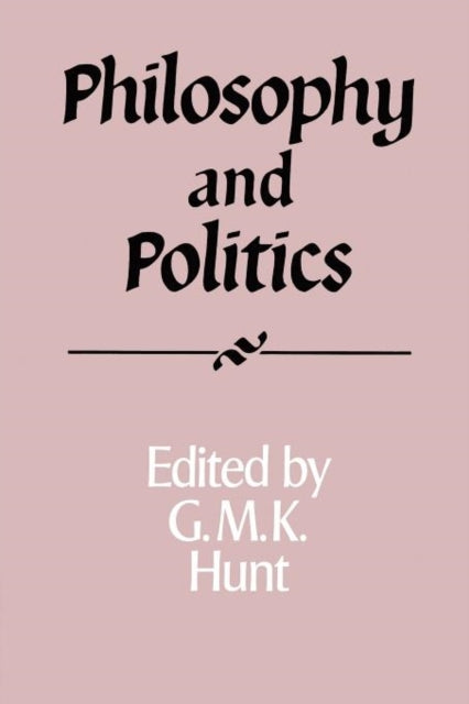 Book cover of: Philosophy and Politics