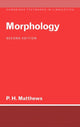 Book cover of: Morphology