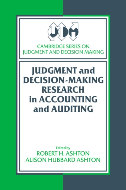 Book cover of: Judgment and Decision-Making Research in Accounting and Auditing
