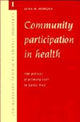 Book cover of: Community Participation in Health