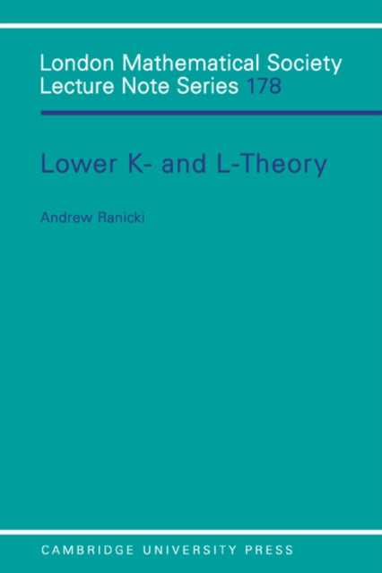 Book cover of: Lower K- and L-theory