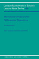 Book cover of: Microlocal Analysis for Differential Operators