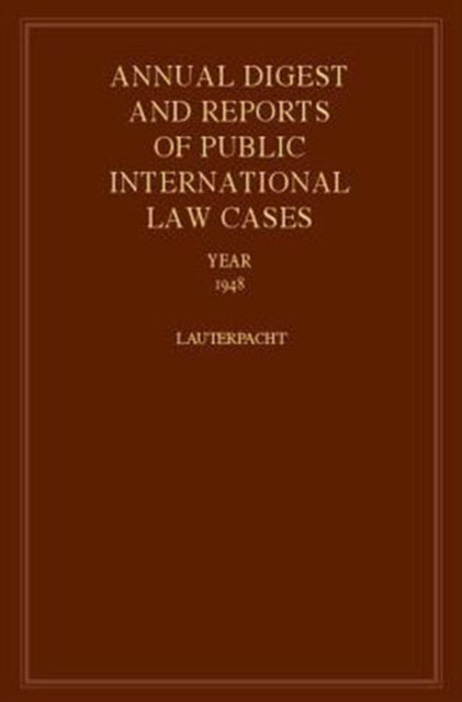 Book cover of: International Law Reports. By: H. Lauterpacht