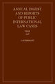 Book cover of: International Law Reports. By: H. Lauterpacht