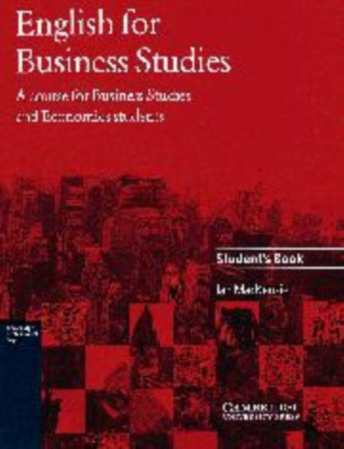 Book cover of: English for Business Studies Student's Book. By: Ian MacKenzie