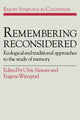 Book cover of: Remembering Reconsidered