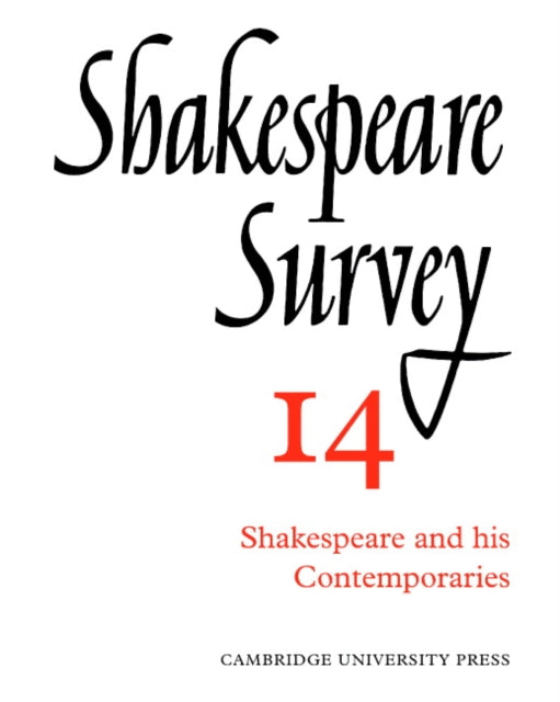 Book cover of: Shakespeare Survey. By: Allardyce Nicoll