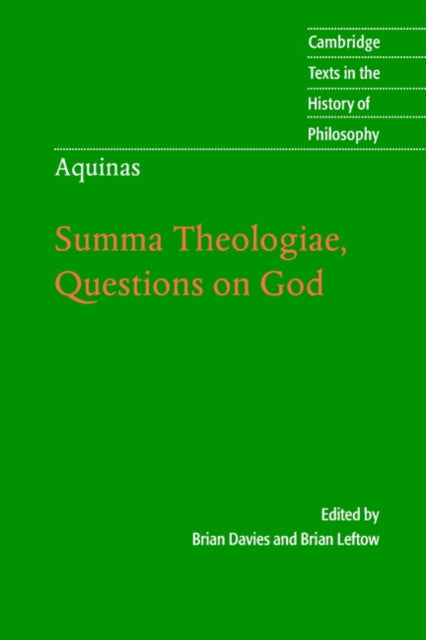 Book cover of: Aquinas: Summa Theologiae, Questions on God
