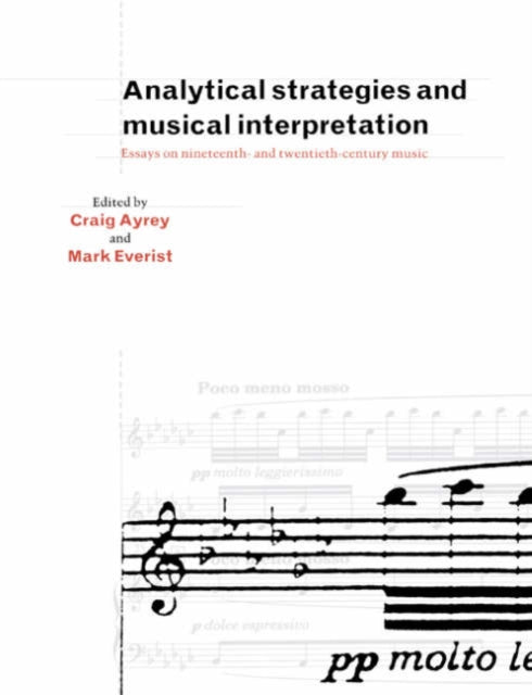 Book cover of: Analytical Strategies and Musical Interpretation