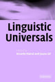 Book cover of: Linguistic Universals