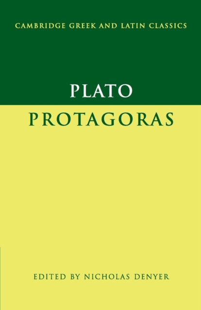 Book cover of: Plato: Protagoras. By: Nicholas Denyer